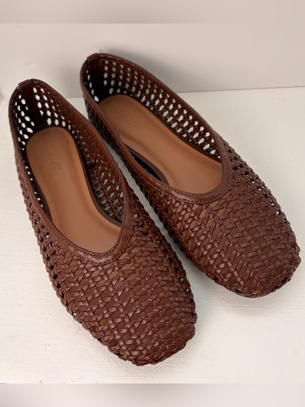 Old Navy Brown Lattice Ballet Flats
